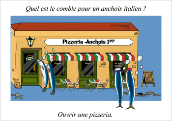 blague sur les anchois