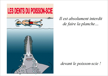 blague sur le poisson-scie