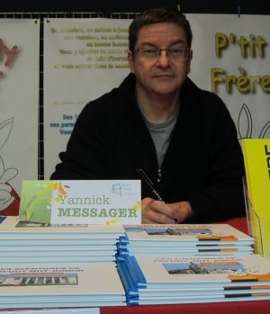 l'auteur yanick messager en dédicace